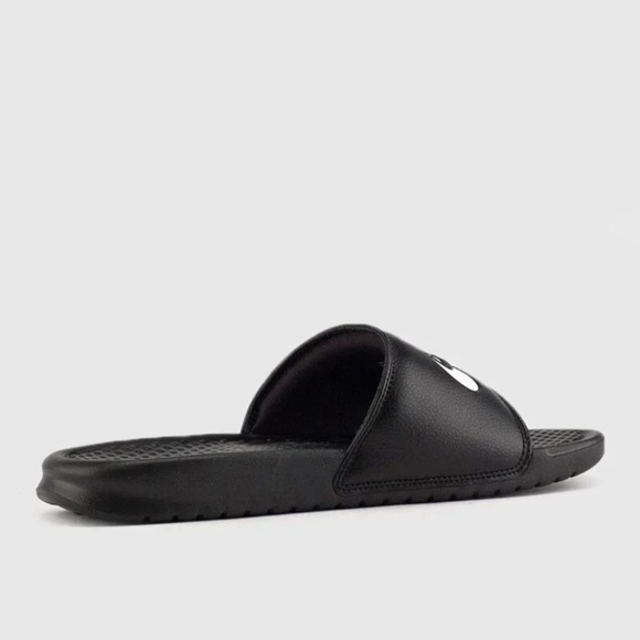 NEW Nike mens Benassi Just Do It Slides Black w white 13 main image 8